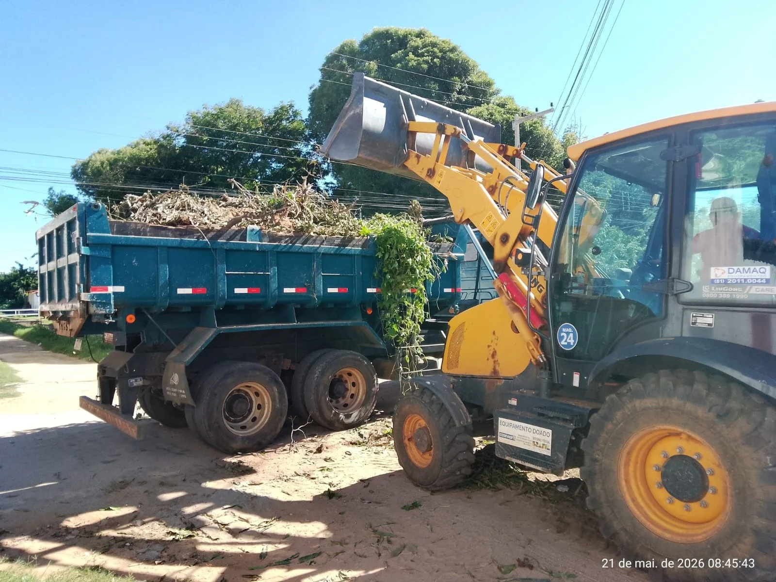 Trabalho de Limpeza da Prefeitura de Patos