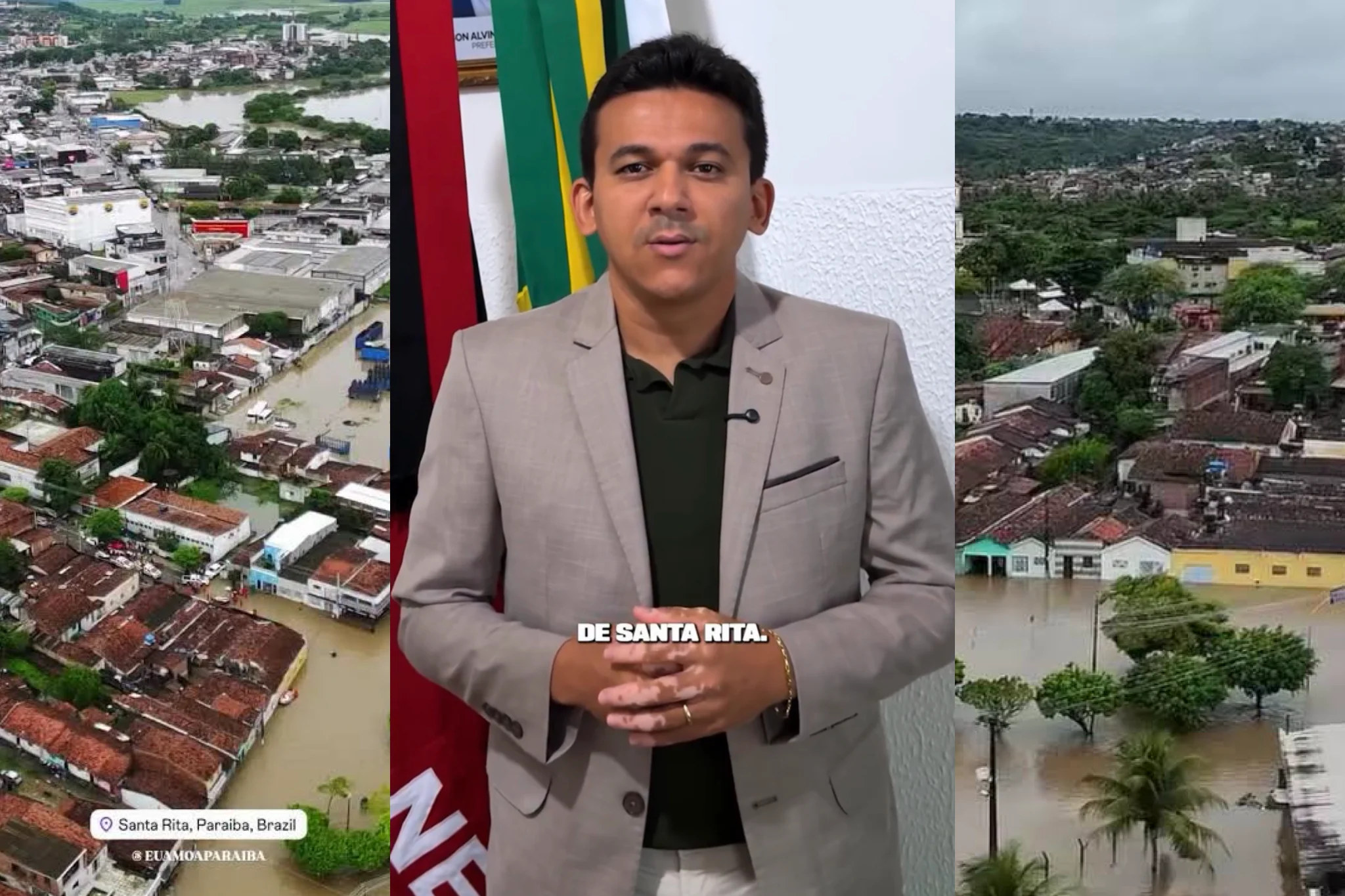 Prefeito Jackson Alvino cancela o São João de Santa Rita após enchentes e e direciona recursos para recuperação da cidade