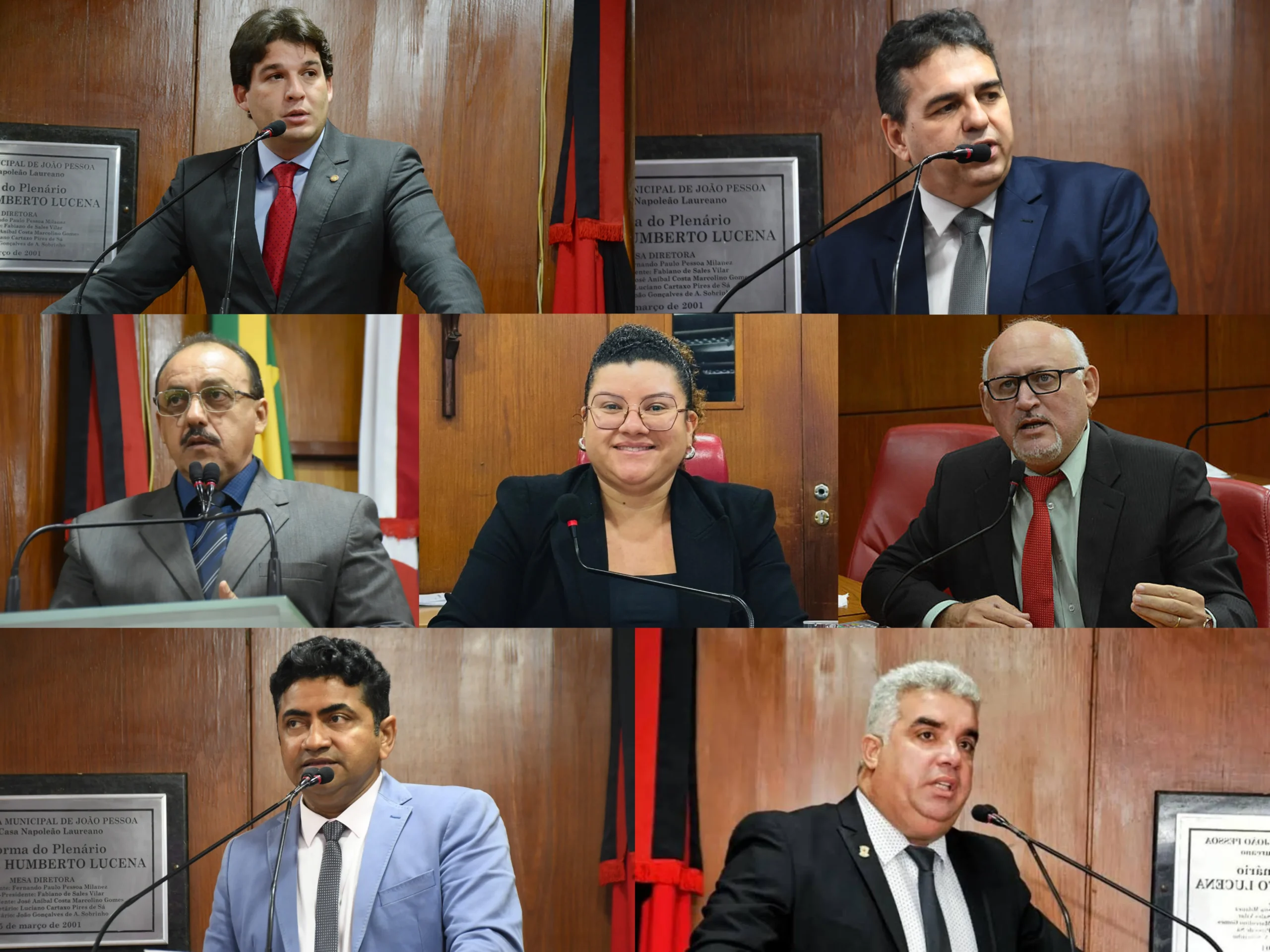 Sete vereadores formalizam nova bancada de oposição na CMJP e prometem reforçar fiscalização da gestão municipal