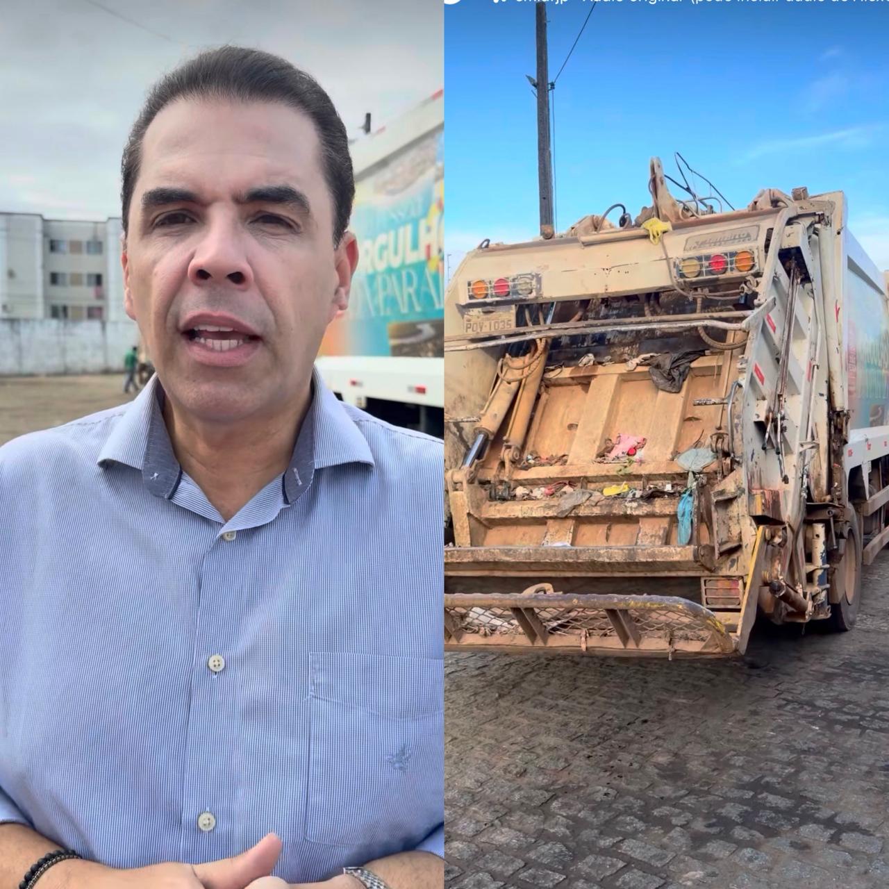 Emlur reforça operação de coleta de lixo em João Pessoa, promete normalizar o serviço e pede compreensão da população diante dos atrasos.