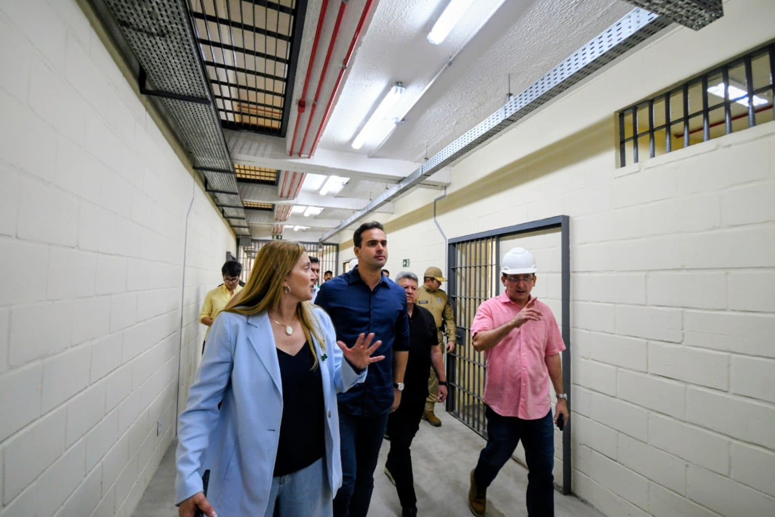 Governador Lucas Ribeiro visita obras do Complexo Penitenciário de Gurinhém, em fase final de execução