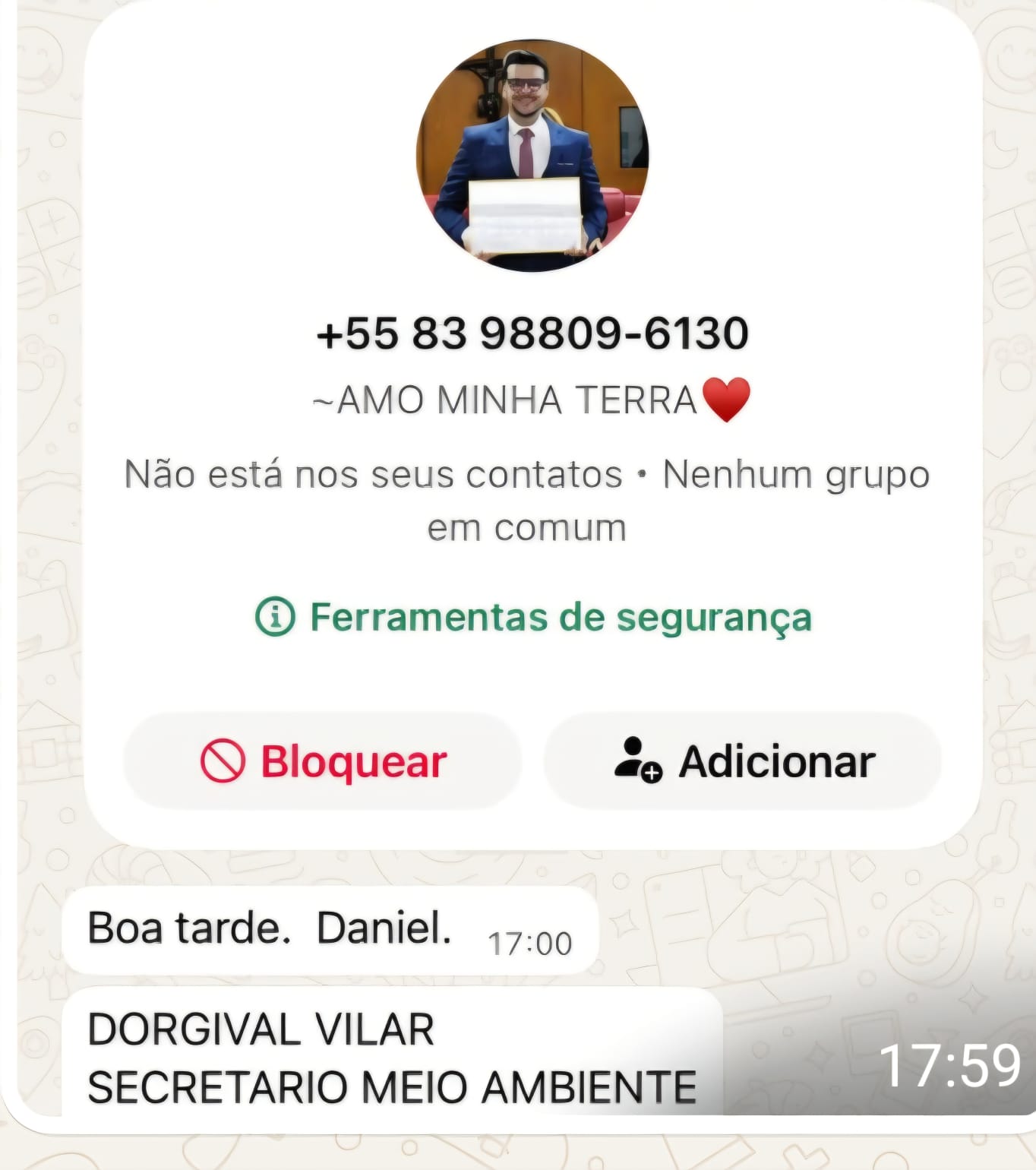 Criminosos usam nome de secretário de Campina Grande em golpe pelo WhatsApp; Prefeitura faz alerta
